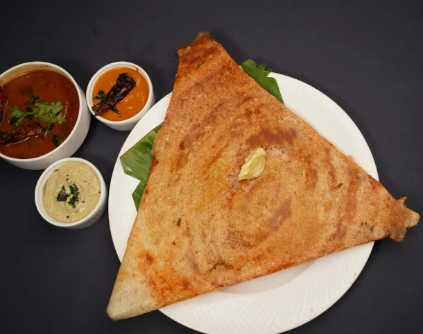 Mysore Masala Dosa - Crispy South Indian crepe at Krishna's Dosa Grill Regina